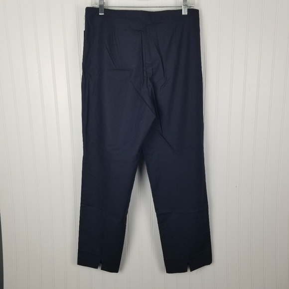 Nick & Zoe Womens Midnight Blue Perfect Pant Side Zip Ankle Size 12 Stretch - Picture 3 of 9